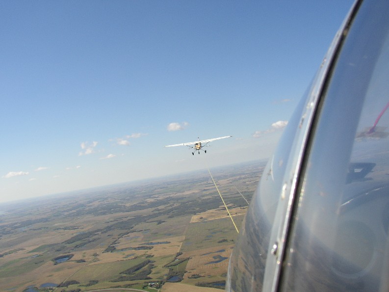 Aerotow of L-13 Blanik at Cudworth [Saskatoon Soaring Club]