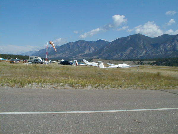 The tie down at Invermere circa 1999.