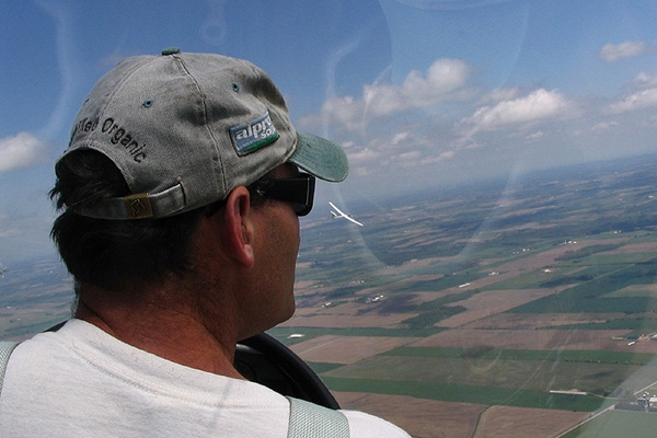 Hermann Wilz enjoys the view at Air Sailing