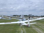 Cudworth Airport Flightline at June 2007 Western Canada Soaring Competition [Saskatoon Soaring Club] 