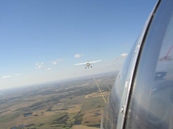 Aerotow of L-13 Blanik at Cudworth [Saskatoon Soaring Club]